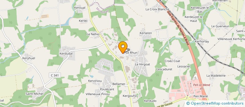 localisation de l'entreprise MENUISERIE GENERALE ROBIC à GUIDEL