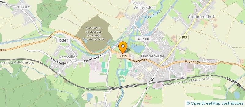 localisation de l'entreprise MENUISERIE GILLET  SAINT-ULRICH