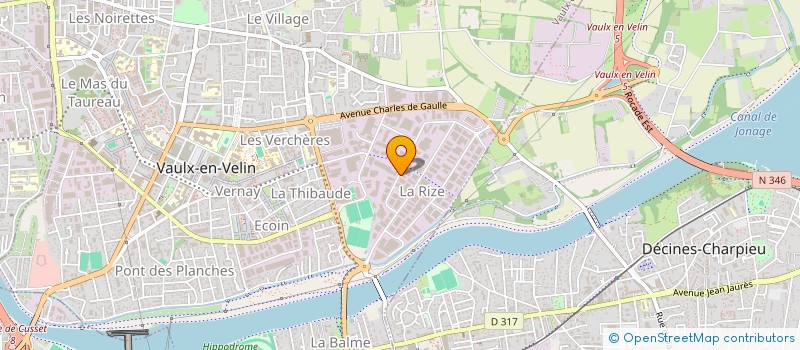 localisation de l'entreprise MENUISERIE GRANGIER SA à VAULX-EN-VELIN