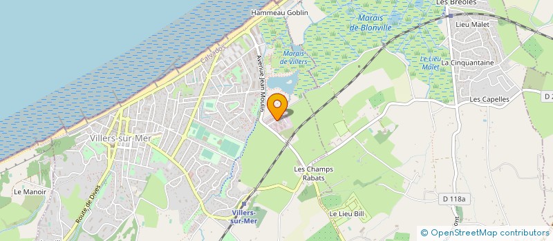 localisation de l'entreprise MENUISERIE GUERARD à VILLERS-SUR-MER