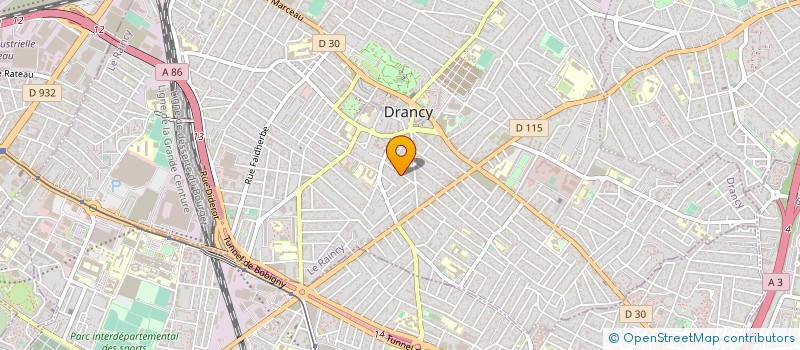 localisation de l'entreprise MENUISERIE GUEUSQUIN à DRANCY