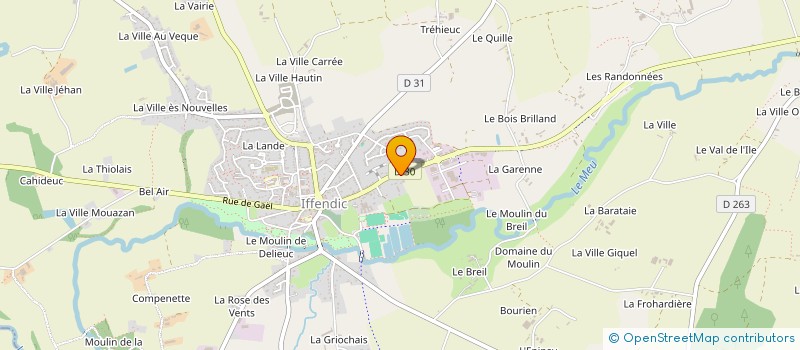 localisation de l'entreprise MENUISERIE GUILLOU  IFFENDIC