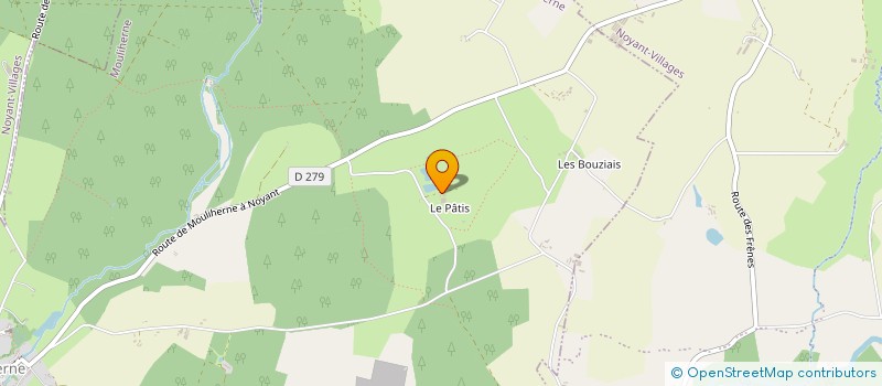 localisation de l'entreprise MENUISERIE H.C.L.  NOYANT-VILLAGES