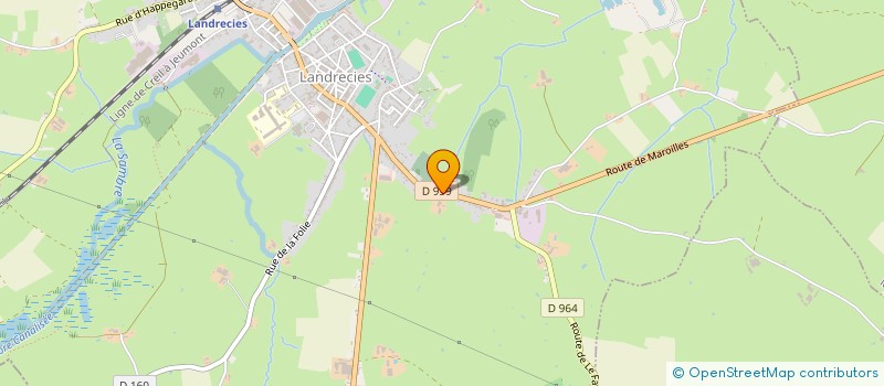 localisation de l'entreprise MENUISERIE HABITAT DISTRIBUTION à LANDRECIES