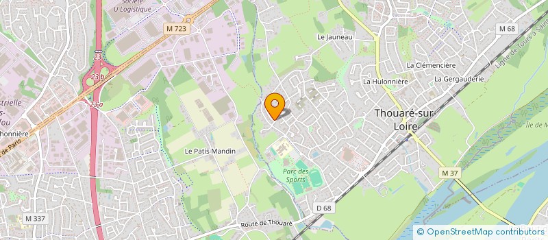 localisation de l'entreprise MENUISERIE HAMON  THOUARE-SUR-LOIRE