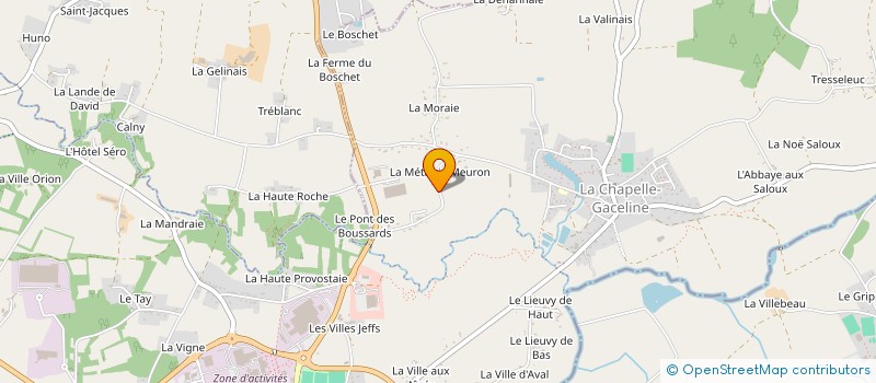 localisation de l'entreprise MENUISERIE HAMON  LA GACILLY