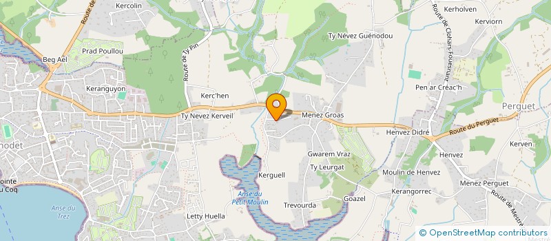 localisation de l'entreprise MENUISERIE HASCOET  BENODET