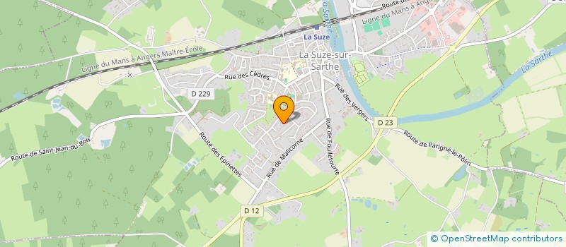 localisation de l'entreprise MENUISERIE HESNAULT à SOULIGNE-FLACE