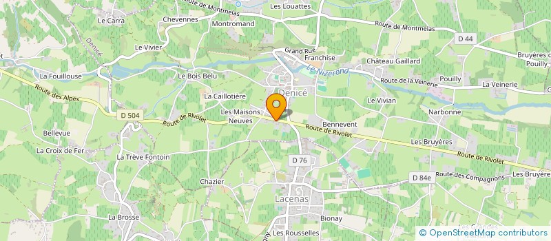 localisation de l'entreprise MENUISERIE HILAIRE  DENICE