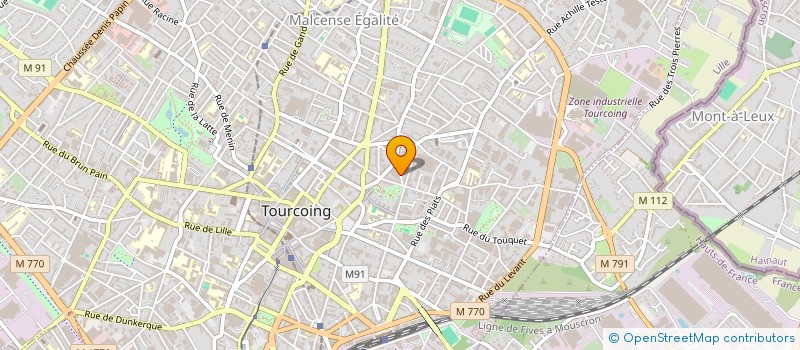 localisation de l'entreprise MENUISERIE HUART à TOURCOING