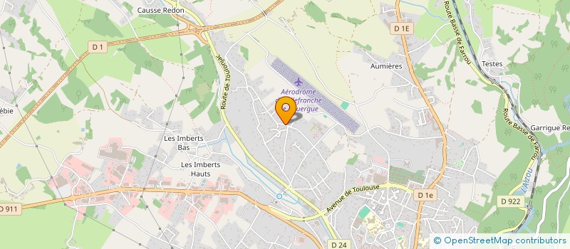 localisation de l'entreprise MENUISERIE HUGONNET  VILLEFRANCHE-DE-ROUERGUE