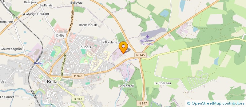 localisation de l'entreprise MENUISERIE INDUSTRIELLE DES GATINES à BLANZAC