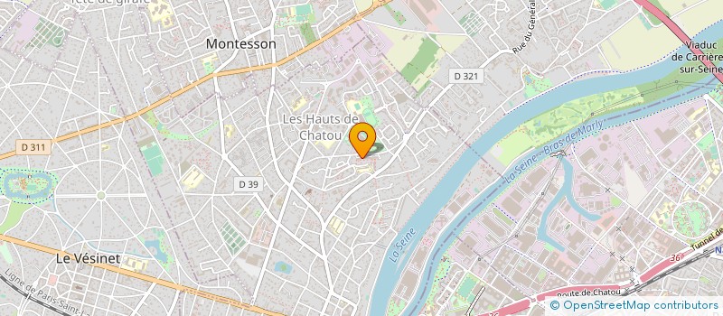 localisation de l'entreprise MENUISERIE INTERIEURE SERVICE à CHATOU