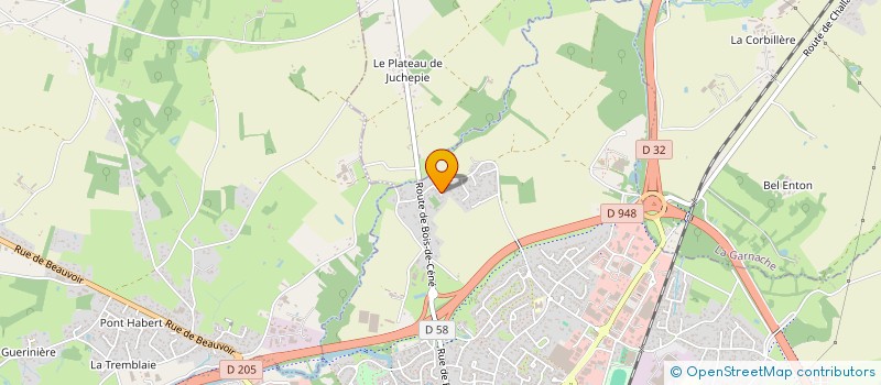 localisation de l'entreprise MENUISERIE ISOLATION BARDAGE PAR ABREVIATION MIB à CHALLANS