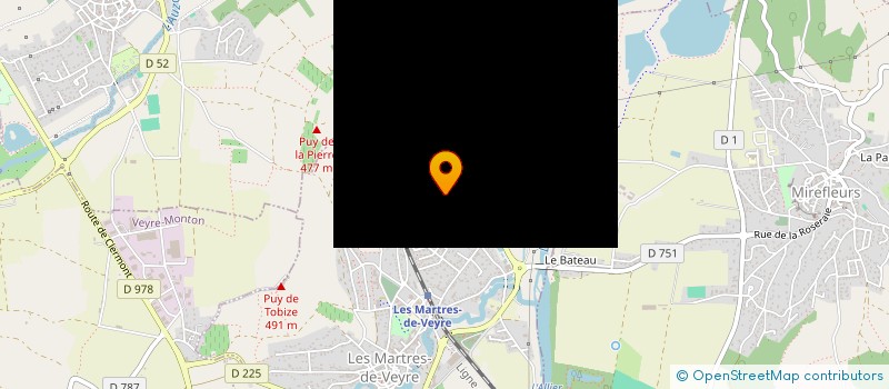 localisation de l'entreprise MENUISERIE JEROME BUFFET à LES MARTRES-DE-VEYRE