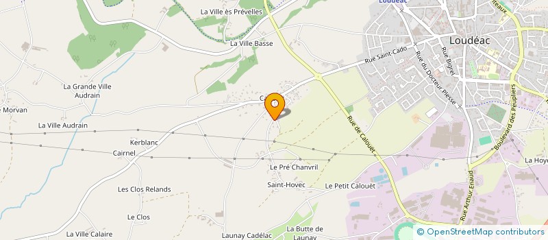 localisation de l'entreprise MENUISERIE JOSEPH GUILLAUME à LOUDEAC