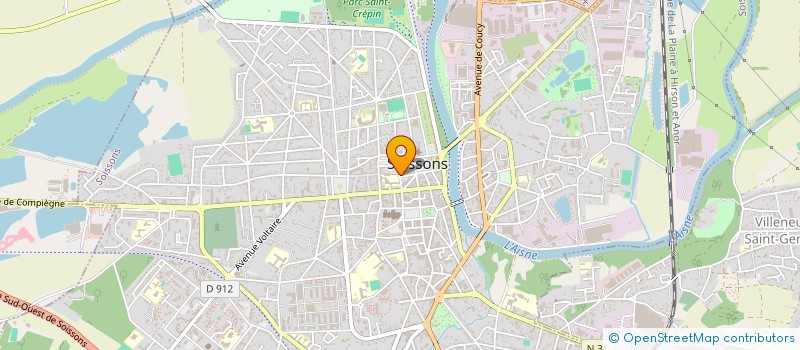 localisation de l'entreprise MENUISERIE KINOKO à SOISSONS