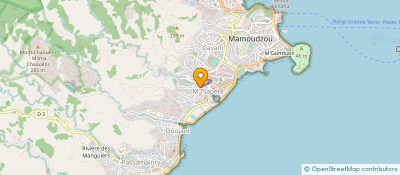 localisation de l'entreprise MENUISERIE KOUSSAI à MAMOUDZOU