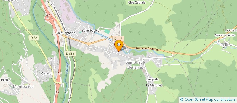 localisation de l'entreprise MENUISERIE L'ALBAREDE à SAINT-PAUL-DE-JARRAT