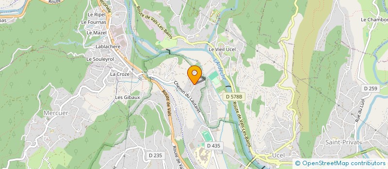 localisation de l'entreprise MENUISERIE LAGARDE  AUBENAS