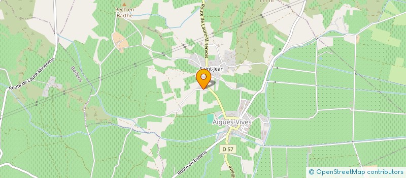 localisation de l'entreprise MENUISERIE LALLEMENT  AIGUES-VIVES