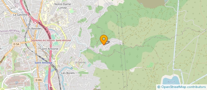 localisation de l'entreprise MENUISERIE LAMARTINI à SEPTEMES-LES-VALLONS