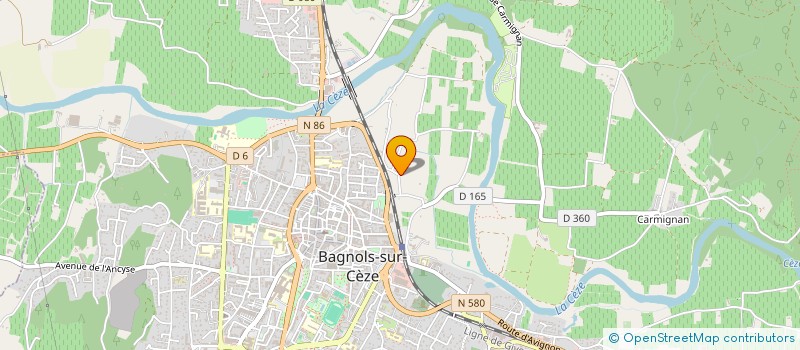 localisation de l'entreprise MENUISERIE LANOE GUILLAUME  BAGNOLS-SUR-CEZE