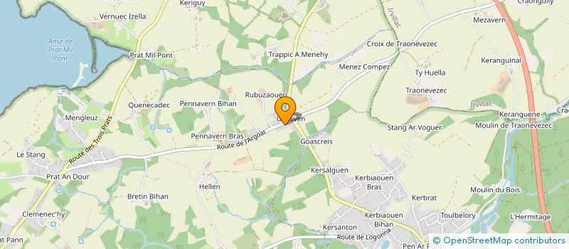 localisation de l'entreprise MENUISERIE LB  LOGONNA-DAOULAS