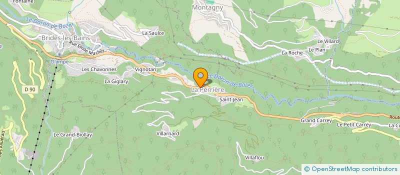 localisation de l'entreprise MENUISERIE LE BUCHER à COURCHEVEL
