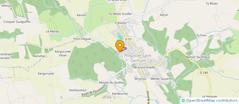 localisation de l'entreprise MENUISERIE LE GOFF à PLOGASTEL-SAINT-GERMAIN