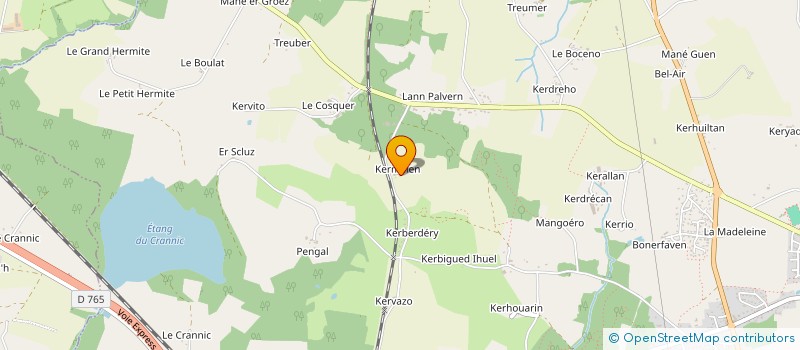 localisation de l'entreprise MENUISERIE LE LAN  BRECH