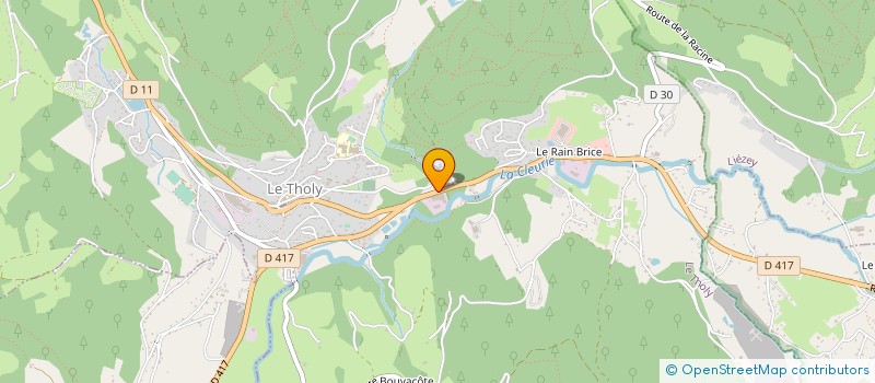 localisation de l'entreprise MENUISERIE LECOMTE SAS à LE THOLY