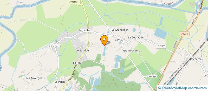 localisation de l'entreprise MENUISERIE LEGENDRE ET LUREAU  SABLONS