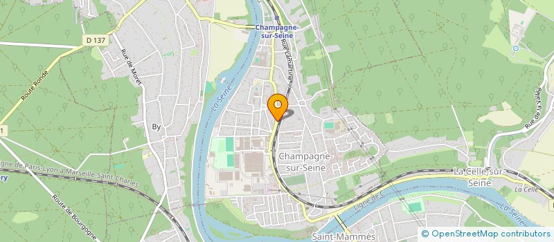 localisation de l'entreprise MENUISERIE LEGER  CHAMPAGNE-SUR-SEINE