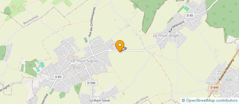localisation de l'entreprise MENUISERIE LEMERCIER à LE THUIT DE L'OISON