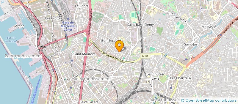 localisation de l'entreprise MENUISERIE LES 2 FRERES à MARSEILLE