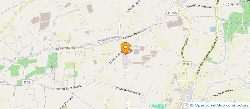 localisation de l'entreprise MENUISERIE LES 3 CYPRES  EYRAGUES