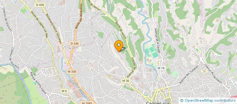 localisation de l'entreprise MENUISERIE LETONDOR à CAGNES-SUR-MER