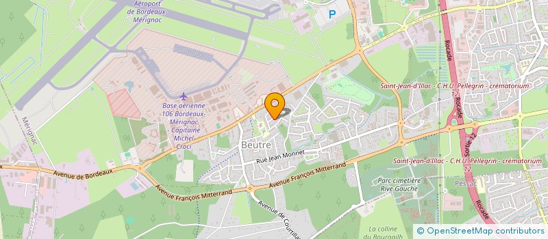 localisation de l'entreprise MENUISERIE LEVERRIER  MERIGNAC