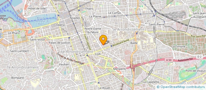 localisation de l'entreprise MENUISERIE LODI à MARSEILLE