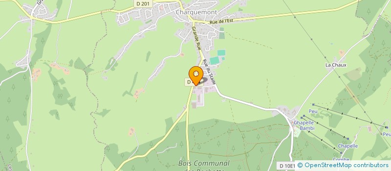localisation de l'entreprise MENUISERIE LOUVET à CHARQUEMONT