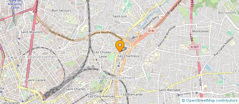localisation de l'entreprise MENUISERIE LUCAS à MARSEILLE