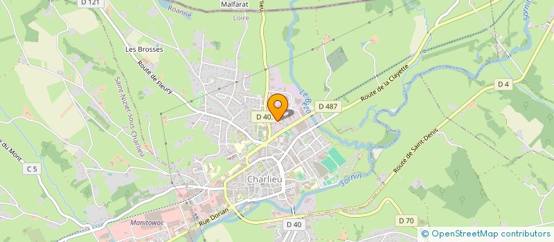 localisation de l'entreprise MENUISERIE MAGNIN à CHARLIEU
