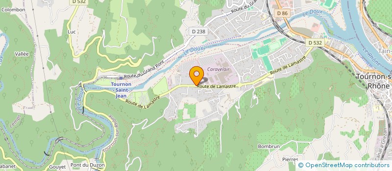 localisation de l'entreprise MENUISERIE MARION à TOURNON-SUR-RHONE