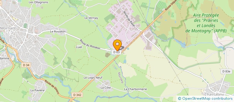 localisation de l'entreprise MENUISERIE MARJOLLET à MORNANT