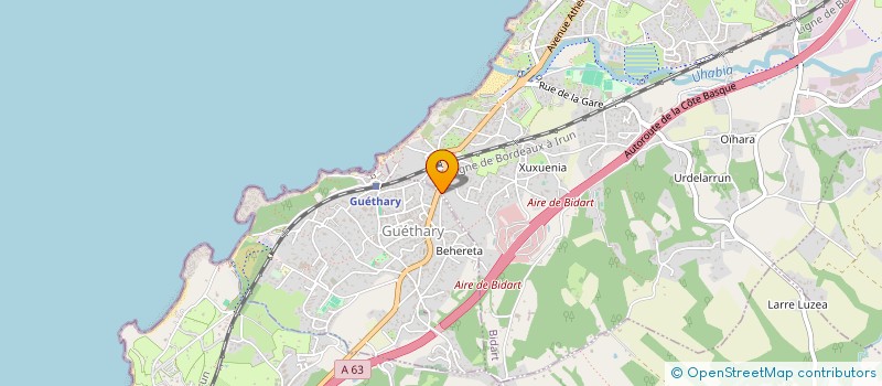 localisation de l'entreprise MENUISERIE MARTIN  BIDART