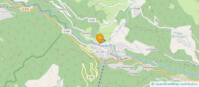 localisation de l'entreprise MENUISERIE MARTINOD à BRIDES-LES-BAINS