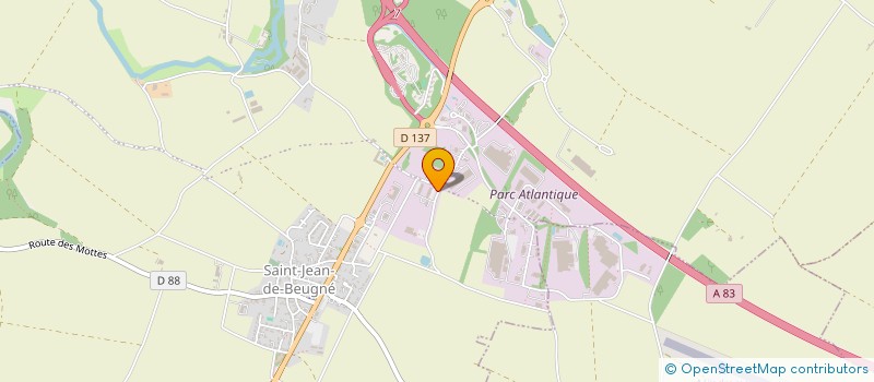 localisation de l'entreprise MENUISERIE MATHE  SAINTE-HERMINE