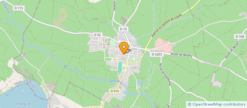 localisation de l'entreprise MENUISERIE MATHIEU  OLONZAC