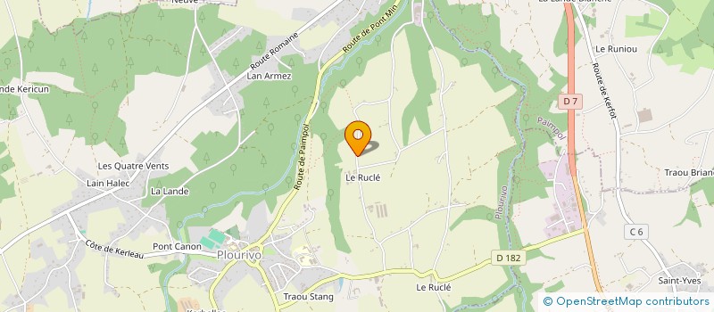 localisation de l'entreprise MENUISERIE MELIARD DENIS  PLOURIVO